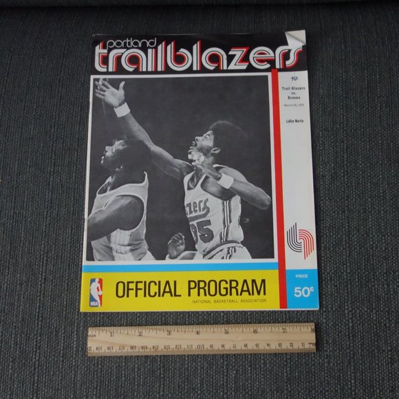 Portland Trailblazers Trail Blazers vs Braves March 25 1973 Official Program - Picture 6 of 9